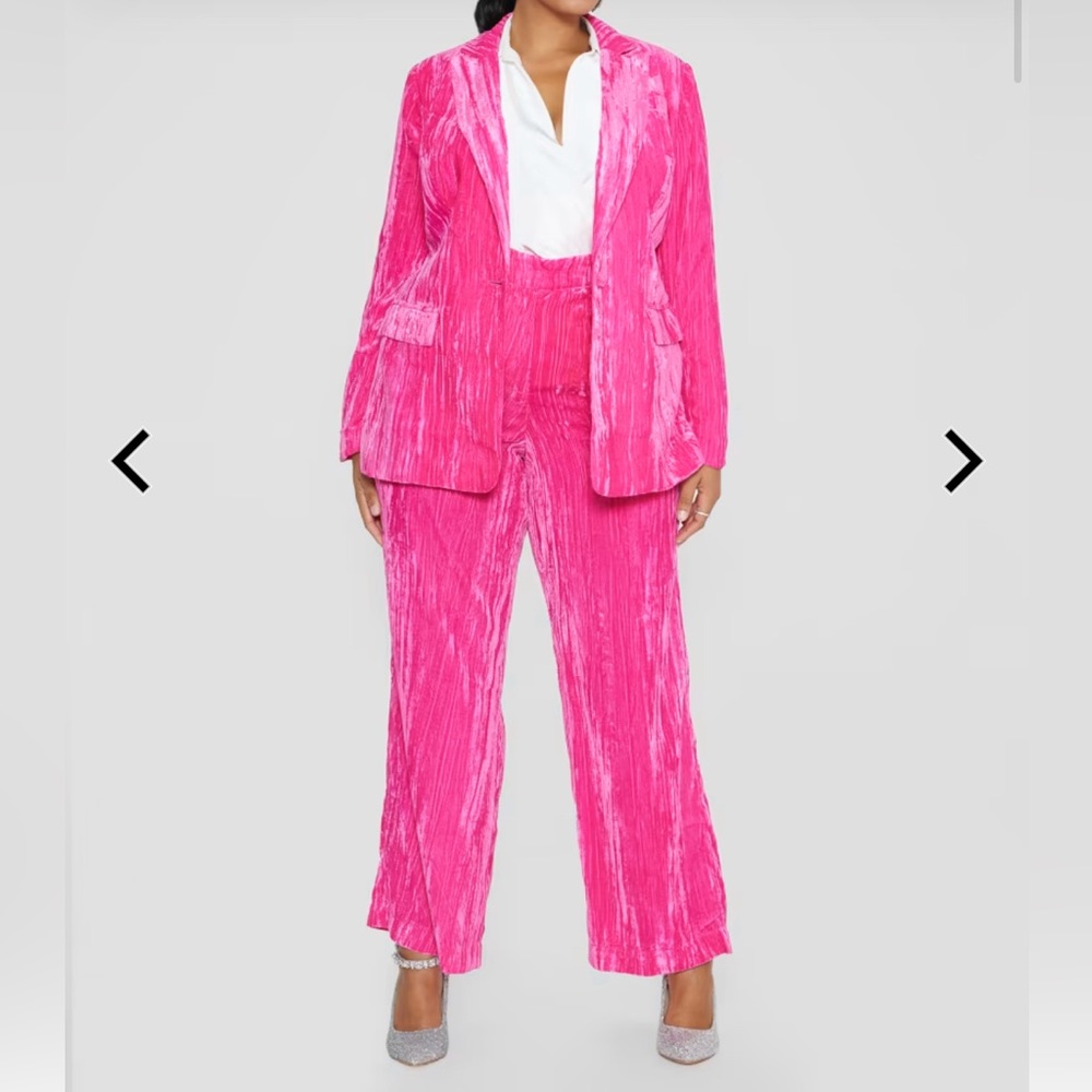 Fashion to Figure Velvet Pants Suit